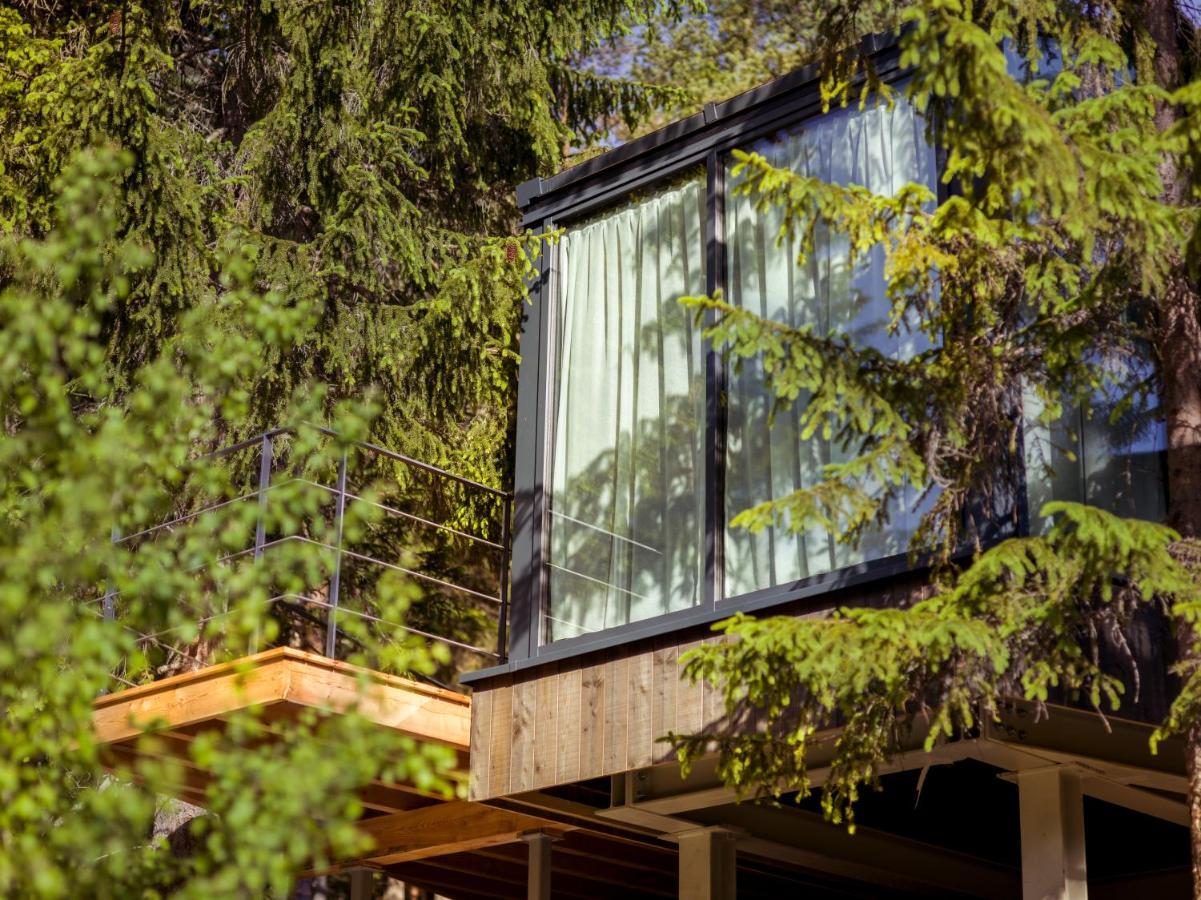 Skyview Chalets Am Camping Toblacher See ภายนอก รูปภาพ