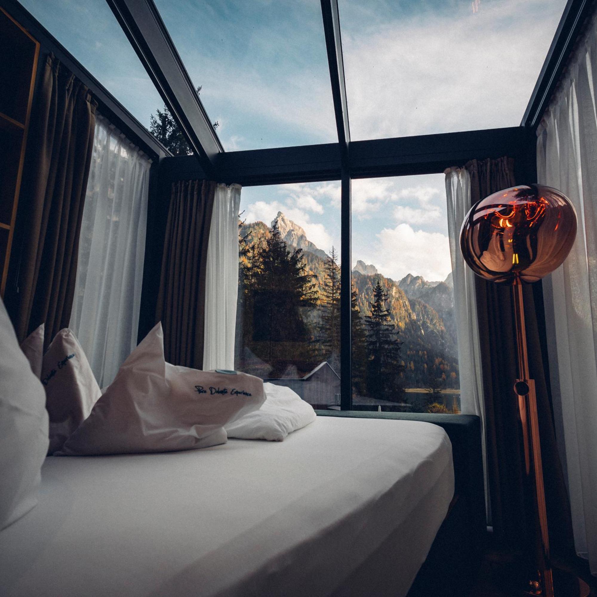 Skyview Chalets Am Camping Toblacher See ภายนอก รูปภาพ